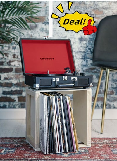 اشتري 3-Speed Record Player ByronStatics Smart Portable Wireless Vinyl Turntable Records Player في السعودية