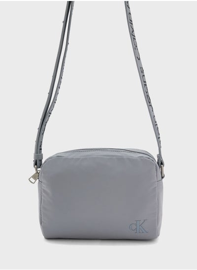 Buy Zip Over Logo Detailed Crossbody in UAE