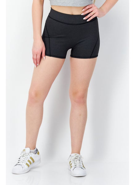 Buy Women Sportswear Fit Running Shorts, Grey in UAE