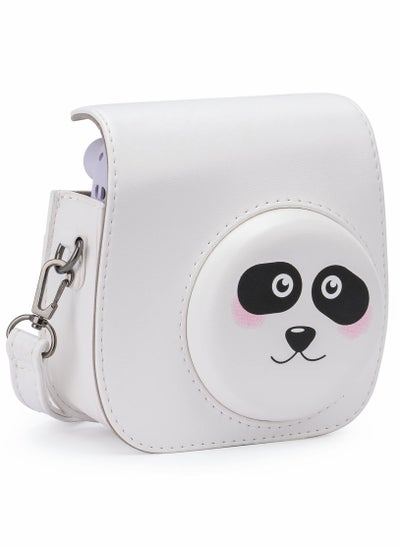 اشتري SYOSI PU Leather Camera Case for Fujifilm Instax Mini 11, with Adjustable Strap and Pocket (Panda) في الامارات