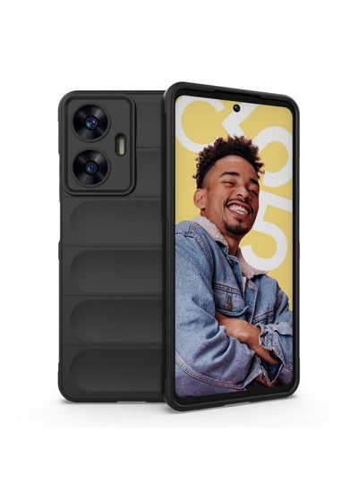 Buy Protective Case Cover For Realme C55 4G Black in Saudi Arabia