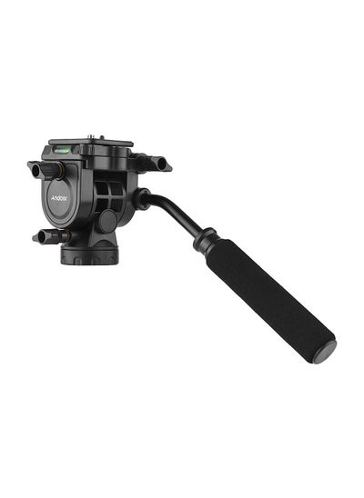 اشتري Andoer Fluid Hydraulic Ball Head Panoramic Photography Max. Load 5KG with Handle for 1/4 inch Screw Camera Camcorder and 3/8 inch Monopod Tripod في السعودية