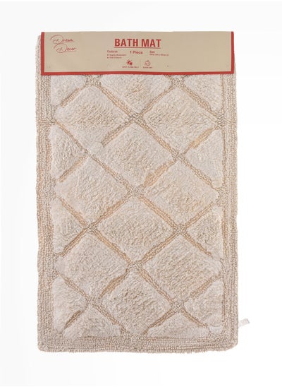 اشتري Bath Mat 50 x 80 cm Off White في الامارات