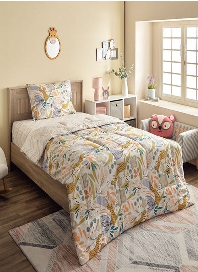 Buy Ron Flora Kapas 2-Piece Twin Cotton Comforter Set 160x220 cm in Saudi Arabia