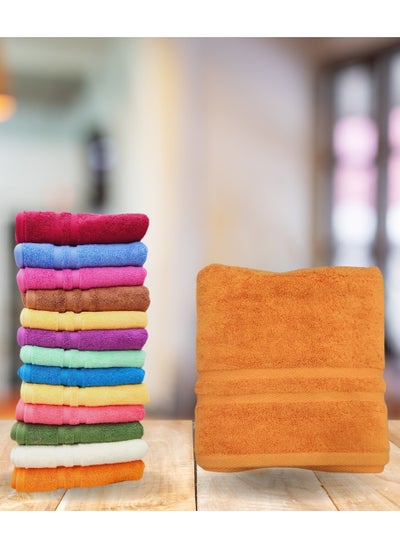 Buy 100% Cotton Towels Multicolor 50x100 cm in Egypt