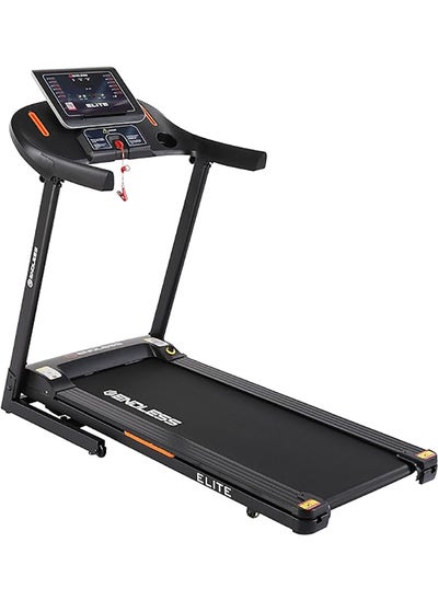 Buy Elite Treadmill for Home Use - 4HP Peak DC Motor|110 kg Max Weight| Max Speed 14Km/hr| 410mm Area|Speakers|Foldable with manual Incline in Saudi Arabia