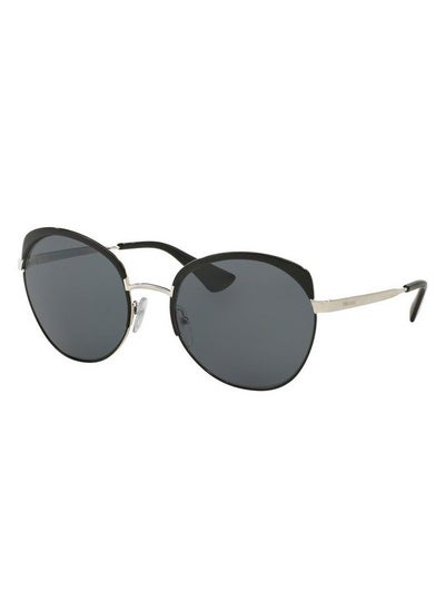 اشتري Full Rim Cat Eye Women Sunglass - SPR54S 7AX-5Z1- Lens Size: 59 mm - Silver/Grey Polarized في السعودية