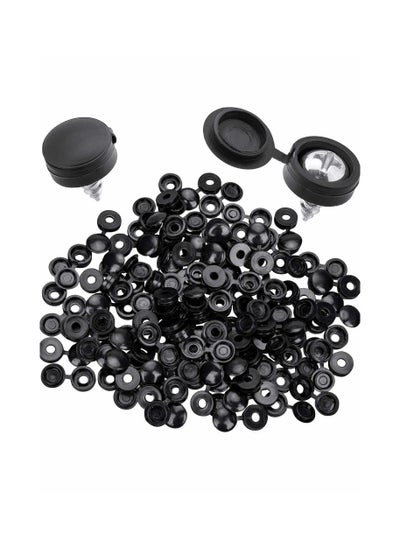 Buy Fold Over Screw Snap Covers, Hinged Screw Cover Caps, Plastic Screw Caps Fold Screw Snap Covers Washer Flip Tops - 100 Pcs in Saudi Arabia