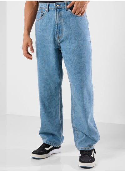 Buy Check 5 Baggy Denim Jeans in UAE