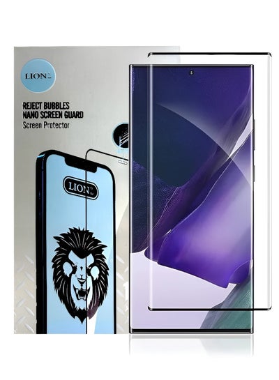 اشتري واقي شاشة نانو 11D لسامسونج جالكسي اس 21 (Samsung Galaxy S21), بتصميم منحني حماية فائقة من الحافة الى الحافة مع الوضوح الفائق والحماية ضد السقوط والخدوش من Lion، شفاف في السعودية
