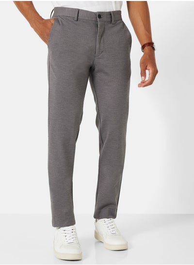 Buy Ankle Grazer Slim Fit Pants in UAE