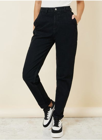 Buy High Rise Straight Leg Jeans in Saudi Arabia