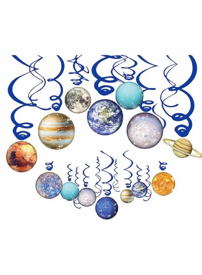 Buy Space Hanging Decor,  Solar System Hanging Swirl Party Supplies, Space Happy Birthday Banner for Boys Girls Kids, Space Themed Planets Party Favor Supplies 30PCS, Birthday Party Decoration in Saudi Arabia
