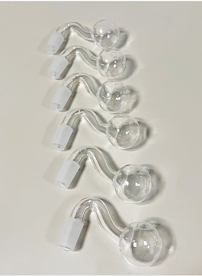 اشتري Set of 6 Mini Glass Home Decorative Heat Resistant Oil Lamp Vase 14 mm في الامارات