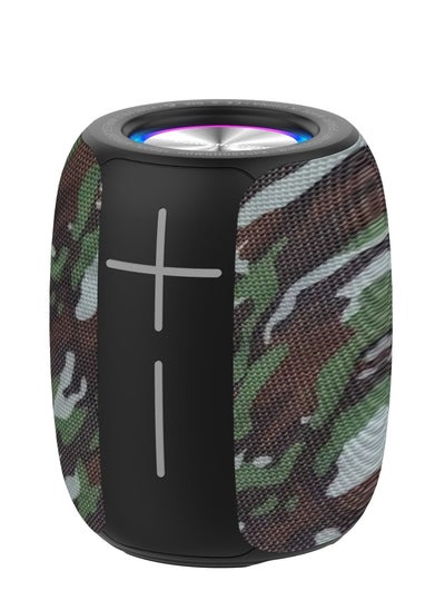 Buy Ghost Wireless Speaker 1500mAh, Strong Welding Sound Quality Effect, IPX5 Water-Resistant, Hands-Free Function, 4-5H PlayTime, Enhanced Bass, Bluetooth 5.0 Connectivity - Camo in UAE