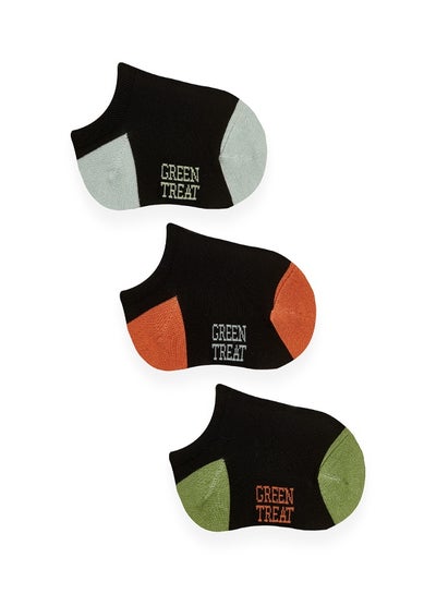 Buy Greentreat Pack Of 3 Bamboo Boys Socks in UAE
