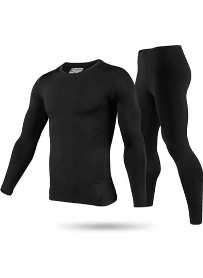 Buy Men's Ultra Soft Thermal Underwear Base Layer Long Johns Set with Fleece Lined in Saudi Arabia