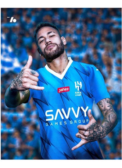 Buy M MIAOYAN Neymar Riyadh Crescent No. 10 Jersey Children's Football Jersey Set Game Training Jersey in Saudi Arabia