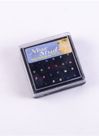 Buy Box of 24 Multi Colored Stainless Steel Nose Piercing in Egypt