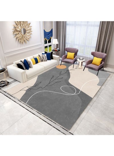 Buy Modern Style Area Rug Non-Slip Super Soft Touch Living Room Bedroom Kitchen Decoration Of Carpet Floor Rug Rectangular 160x230cm in UAE