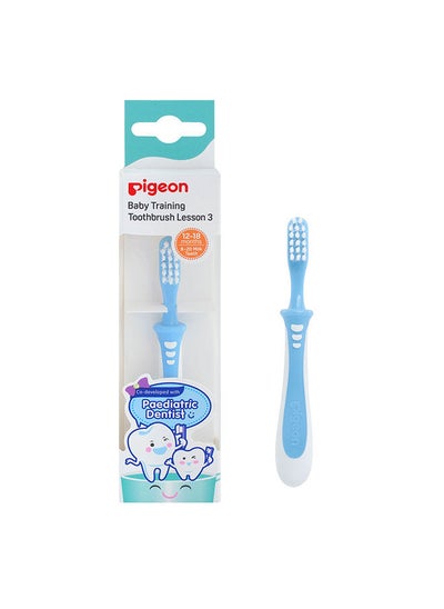 Buy Baby Training Toothbrush Lesson 3 – Blue in Saudi Arabia