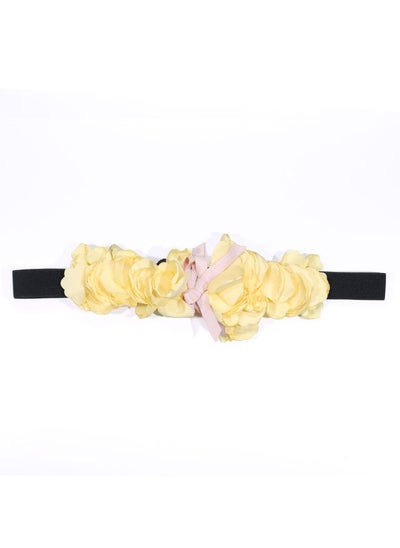 Buy New Corset Elastic Elastic Elastic Womens Dress Decoration Fabric Flower Fashion Belt in UAE