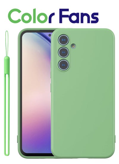 Buy Case for Samsung A54 5G Silicone Cover Soft Green in UAE