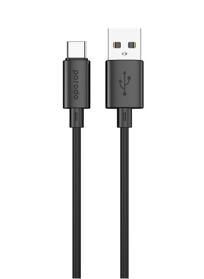 اشتري كابل 3A USB A إلى Type C PVC بطول 1.2 متر - أسود في الامارات