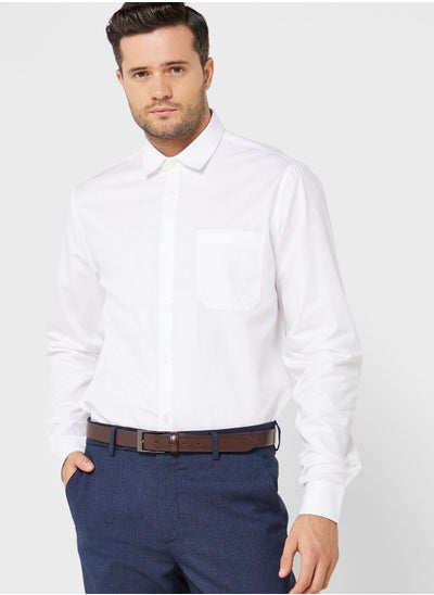 Buy Dobby Full Sleeve Formal Shirt in UAE