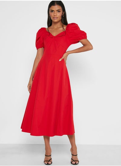 Buy Puff Sleeve Dress in Saudi Arabia