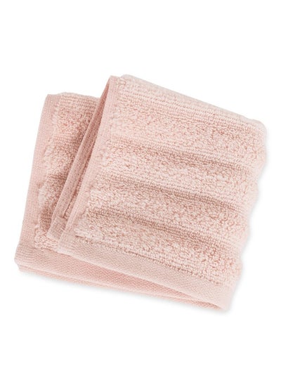 اشتري Wave Zero Twist Face Towel Peach - 550Gsm 30X30Cm في الامارات