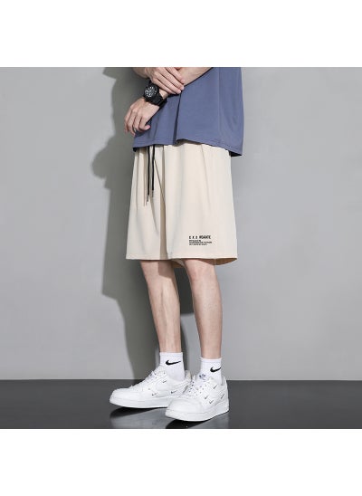 اشتري Summer Ice Silk Quick-Dry Basketball Shorts Khaki في الامارات