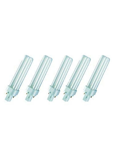 اشتري Osram Dulux D 18W Cool White 4000K Compact Fluorescent Bulb 2-Pin Pack of 5 في الامارات