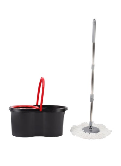 Buy Delcasa Comfort 14 L Spin Easy Mop With Steel Drum- DC2842| 360-Degree Rotating Mop Head, Adjustable Height And 100% Micro Fiber Head| No Spill No Damage To The Floor, Perfect For Home & Office in Saudi Arabia