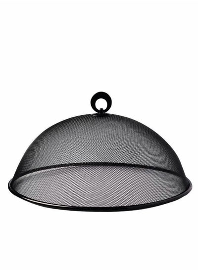 Buy Mesh Food Cover, Stainless Steel Mesh Screen Food Tent Dining Table Round Umbrella Reusable Outdoor Picnic Food Lid Anti Fly Bugs Mosquitoes, 11.8Inch(Black) in Saudi Arabia