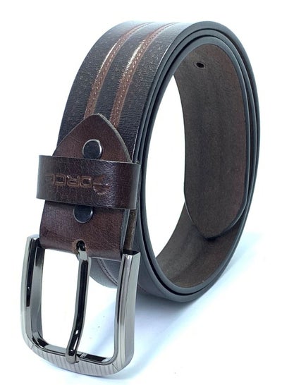 Buy Force Genuine Leather Casual Belt for men 40MM - 14901-BC8970 by Milano Leather in UAE