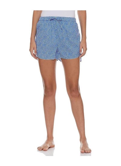 اشتري Teal Blue Women's Boxer Regular Cotton Blend Casual Shorts في الامارات