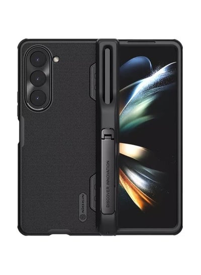 Buy Case for Samsung Galaxy Z Fold 5 Case Cover Nillkin Super Frosted Shield Fold Pen holder version Matte All-Round Protection Shockproof Dual Layer Case Cover for Samsung Galaxy Z Fold5 5G (Black) in UAE