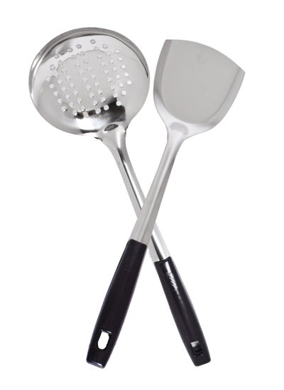 Buy 2-Piece stainless steel  Cooking Ladle Set in Saudi Arabia