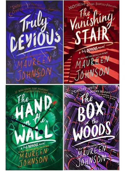 Buy Truly Devious Series 4 Books Collection Set By Maureen Johnson (Truly Devious A Mystery, The Vanishing Stair, The Hand on the Wall, The Box in the Woods) in Egypt