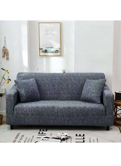 اشتري Stretch Sofa Slipcovers Non-slip Armchair Couch Cover With Elastic Straps Furniture Frotector Washable Anti-Skid في الامارات