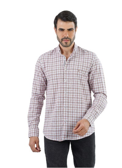 اشتري Men's Shirt- cotton - Color Orange في مصر