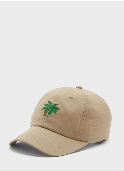 Buy Palm Tree Embroidered Curve Peak Cap in UAE