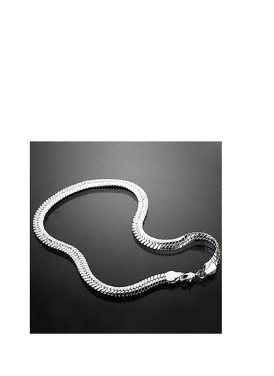 اشتري Men's snake back bracelet, stainless steel, plated with silver and platinum, the fashion of the year في مصر