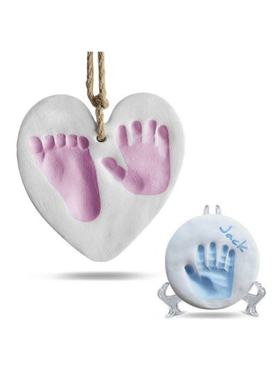 Buy Baby Handprint And Footprint Kit Ornament Makers For Baby Girl Gifts & Baby Boy Gifts Unique Memory Art Personalized Baby Gifts For Baby Registry Keepsake Box Nursery Decor in UAE