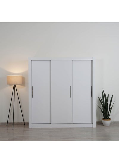 Buy Shalet Sliding Door Wardrobe - White in UAE