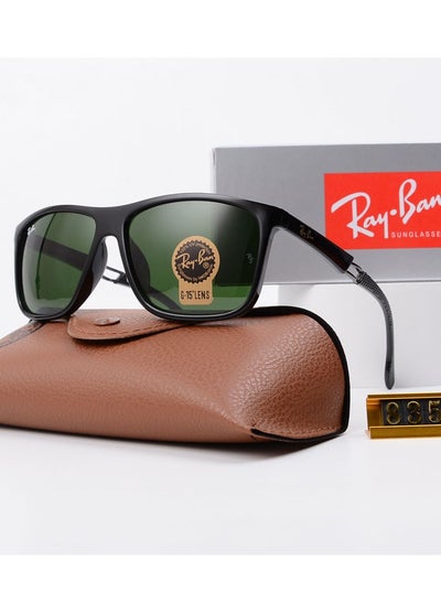 Buy Ray-Ban Fashion Pilot Lens Sunglasses Green UV Lenses with Black Frames for Men Driving Fishing in Saudi Arabia