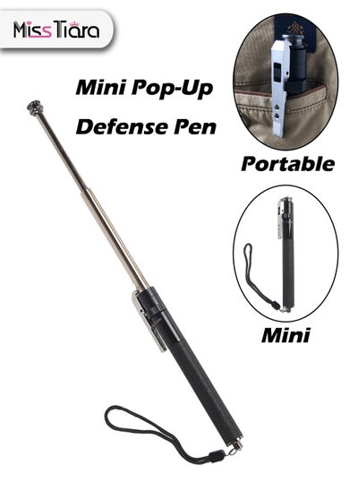 اشتري Mini Portable Telescopic Spring Self Defense Pen One Click Quickly Pop Up and Turn into A Self Defense Stick to Resist Danger في الامارات