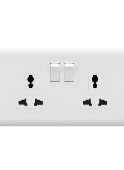 اشتري MODI 13A DOUBLE SWITCH MULTI SOCKET في الامارات