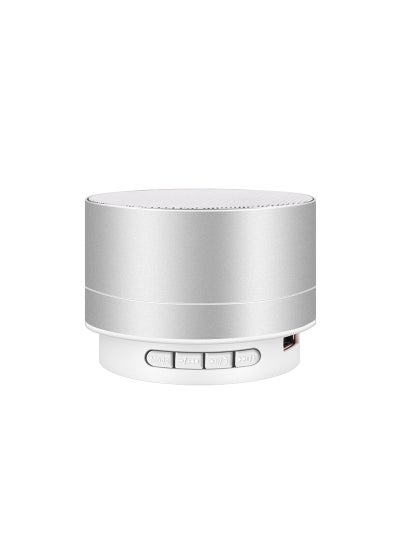 Buy Mini LED Bluetooth Speaker A10 Metal Memory CardA10 Speaker Silver A10 Speaker Silver in UAE